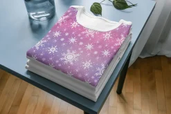 10 Purple Snowflake Seamless Pattern
