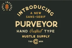 Purveyor - 8 Fonts Included