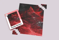 Puzzle Mockup and Box mock 525 piece