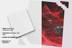 Puzzle Mockup and Box mock 525 piece