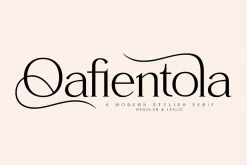 Qafientola A Modern Stylish Serif