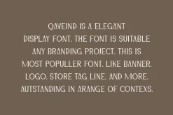 Qaveind - Elegant Serif Font