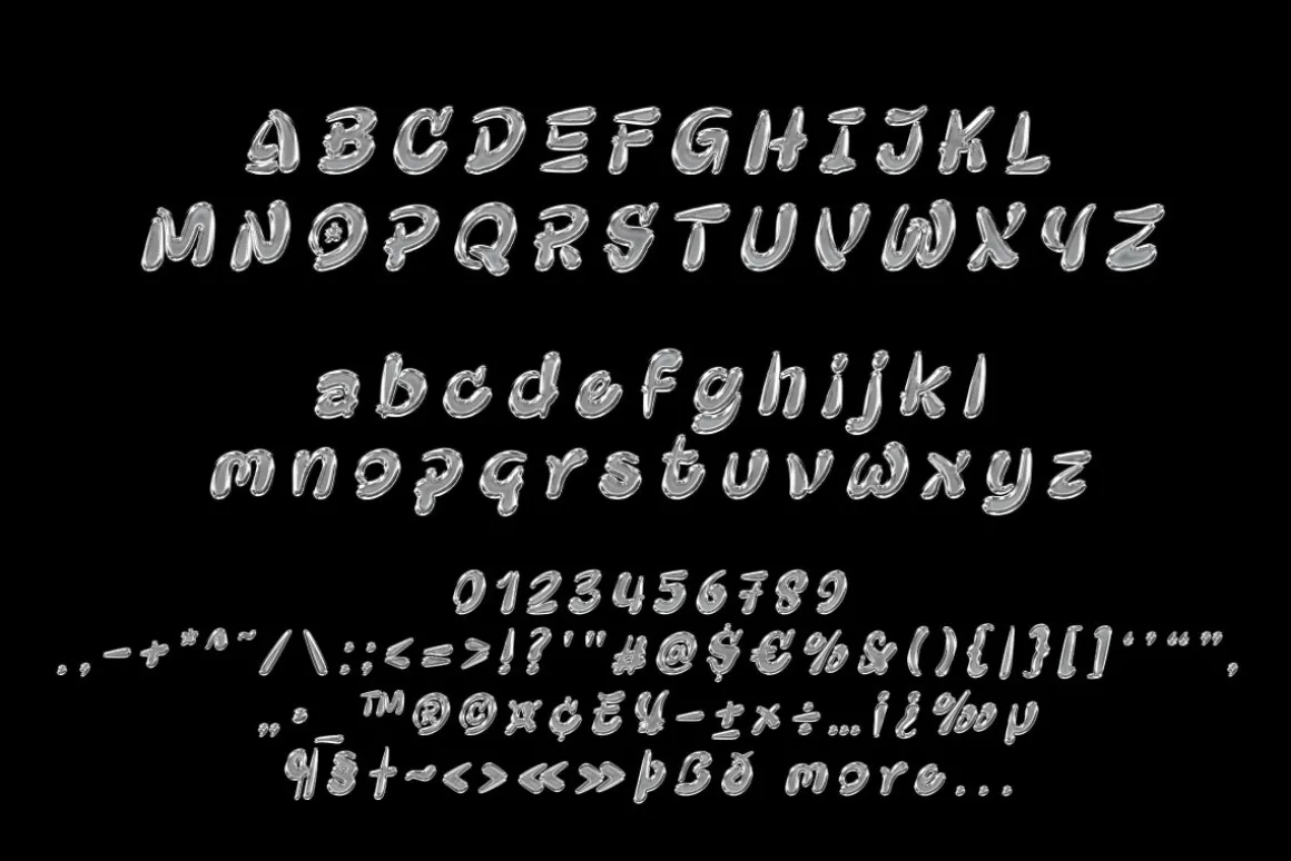 Qebox Chrome - 3D SVG Font