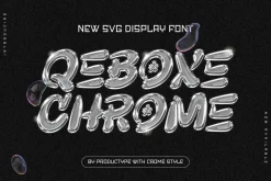 Qebox Chrome - 3D SVG Font