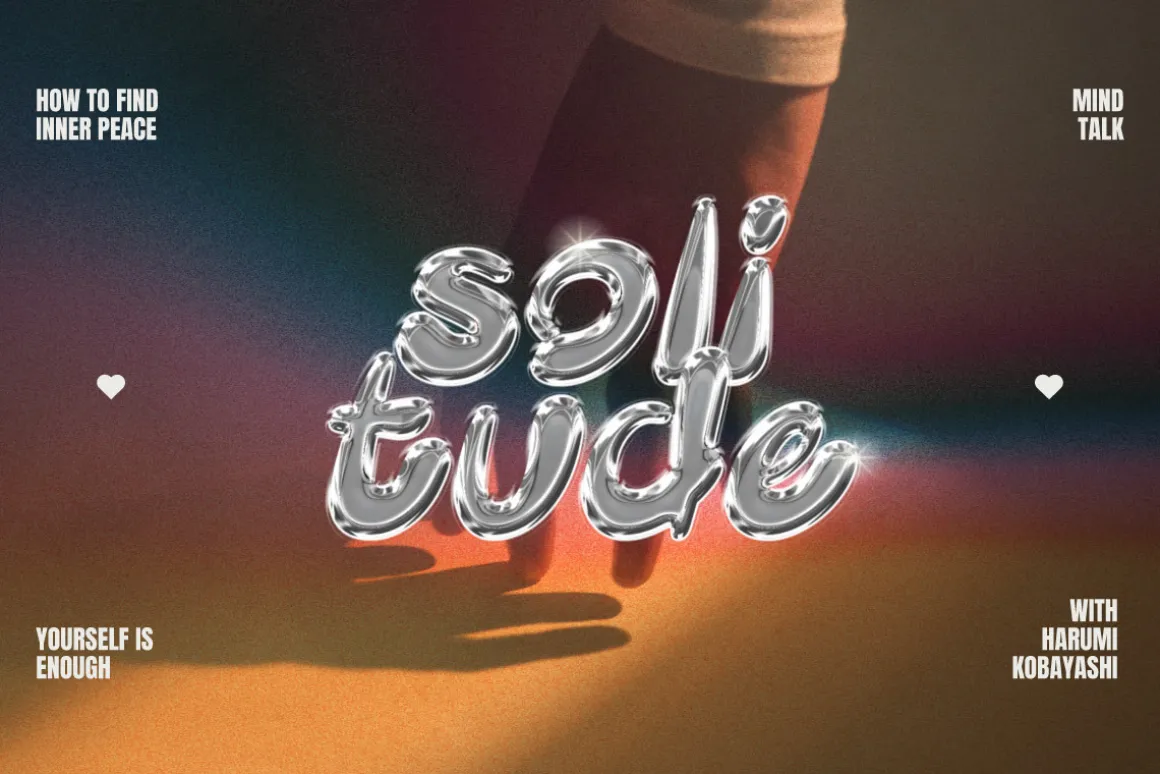Qebox Chrome - 3D SVG Font