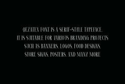 Qezatex - Modern Serif Font
