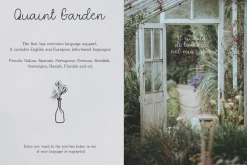 Quaint Garden Floral Font +EXTRAS