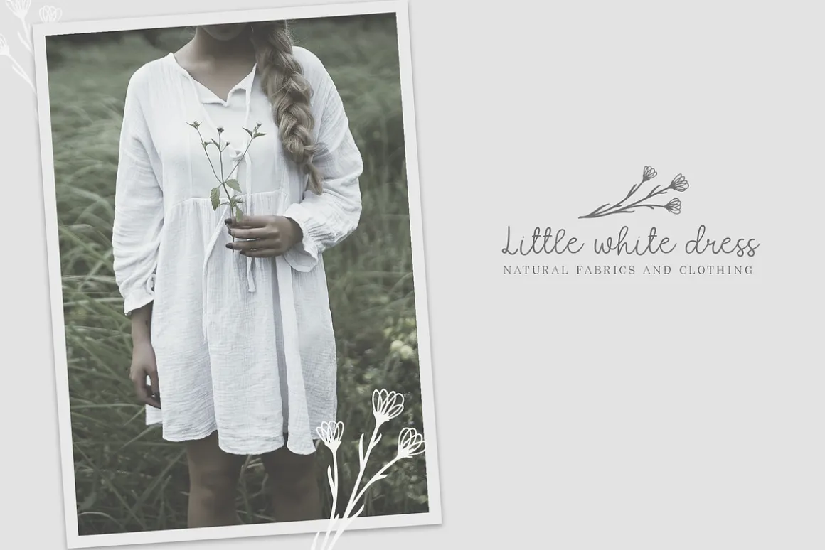 Quaint Garden Floral Font +EXTRAS