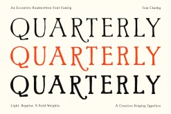 Quarterly - Quirky Handwritten Font