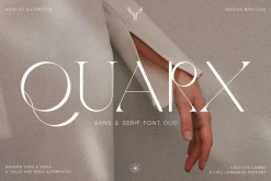Quarx - Sans & Serif Modern Font Duo