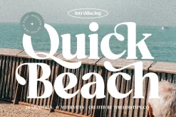 Quick Beach - Modern Retro Serif