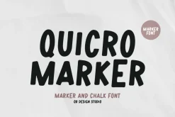 Quicro Marker Font