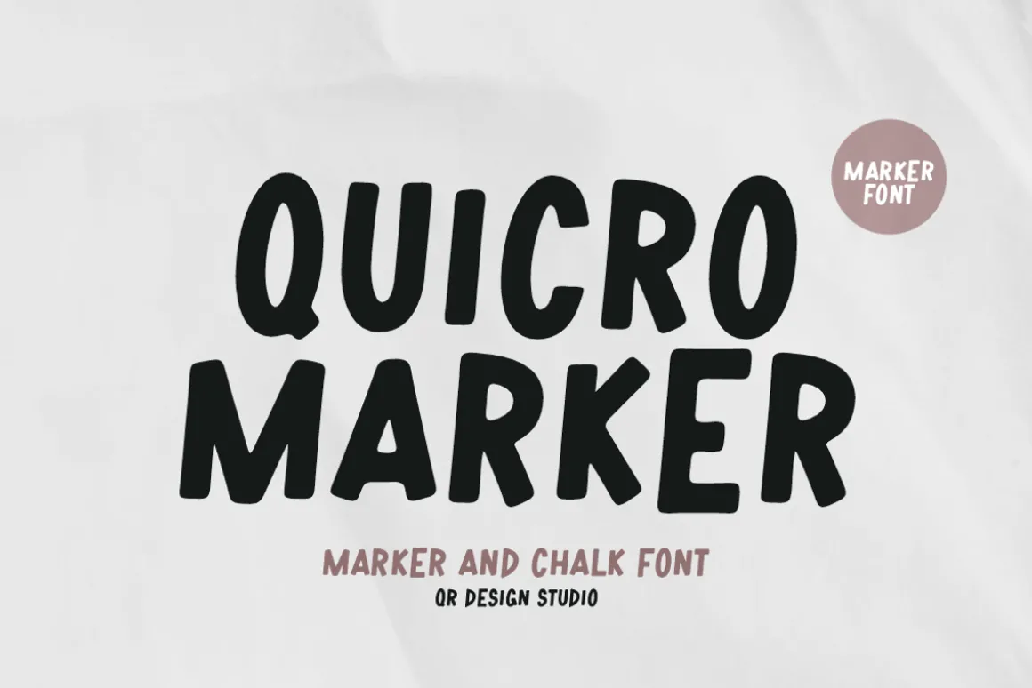Quicro Marker Font