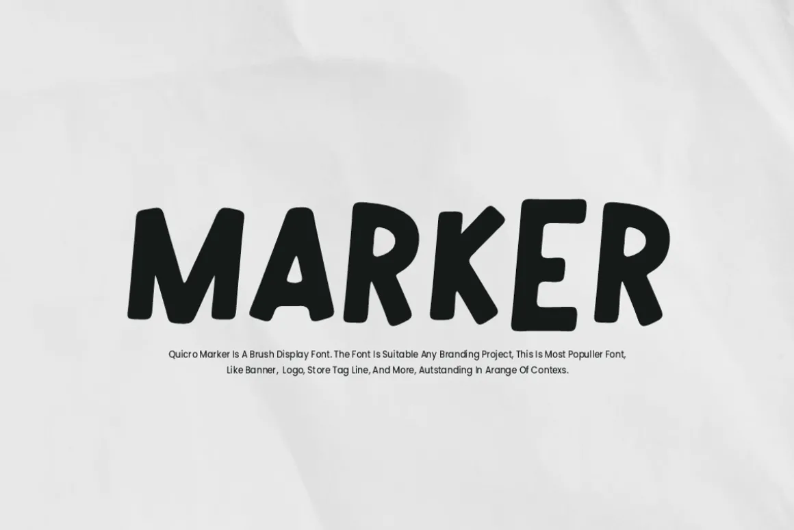 Quicro Marker Font