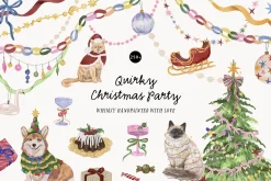 Quirky Christmas Party Whimsy