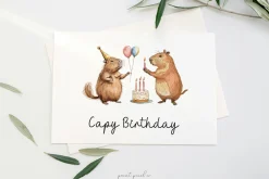 Quirky Capybara Clip art