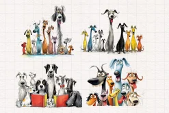 Quirky Dog Clipart Bundle