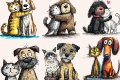 Quirky Dogs & Cats Illustrations