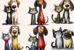 Quirky Dogs & Cats Illustrations