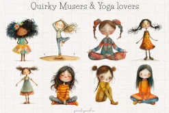 Quirky Girl Clip art
