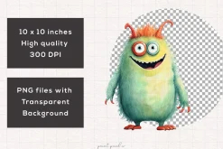Quirky Monsters Clip art