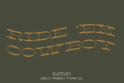 Quirley: A Western Slab Serif Font