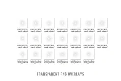 Radial Glow Burst Light Overlay PNG