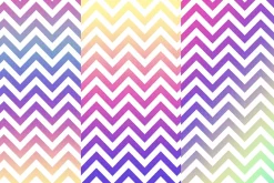 Rainbow Chevron Digital Papers