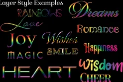 Rainbow Layer Styles for Photoshop