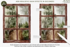 Rain Effects Brushes Procreate