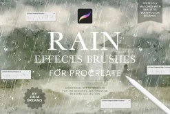 Rain Effects Brushes Procreate