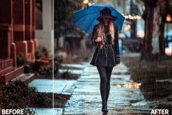 Rain Effect TEXT & Overlays & Brush