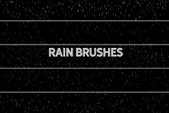 Rain Effect TEXT & Overlays & Brush