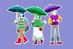 Rainy Day Doodle Illustration