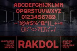 Rakdol - Display Sans Serif Fonts