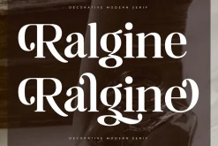 Ralgine Decorative Modern Serif