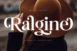 Ralgine Decorative Modern Serif