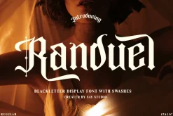 Randuel - Blackletter Swash Font