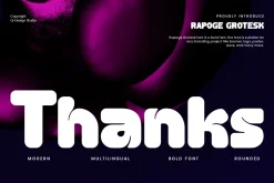 Rapoge Grotesk - Round Sans Font