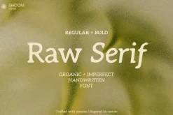 Raw Serif - Handwritten Font Family