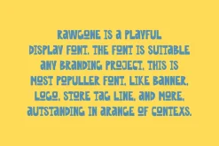 Rawgone - Comic & Kids Font