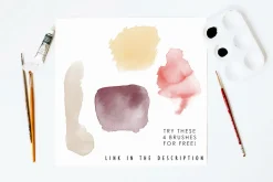 Raw Watercolor PS & Procreate Stamps