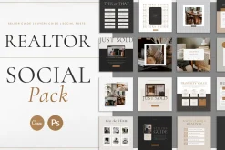 Real Estate Social Pack | Canva | PS