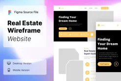 Real Estate Wireframe Website 02