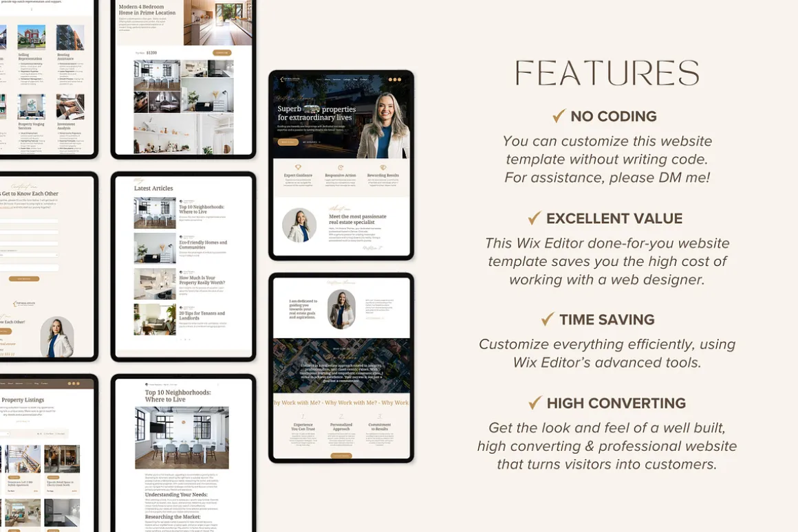 Real Estate Wix Template Realtor