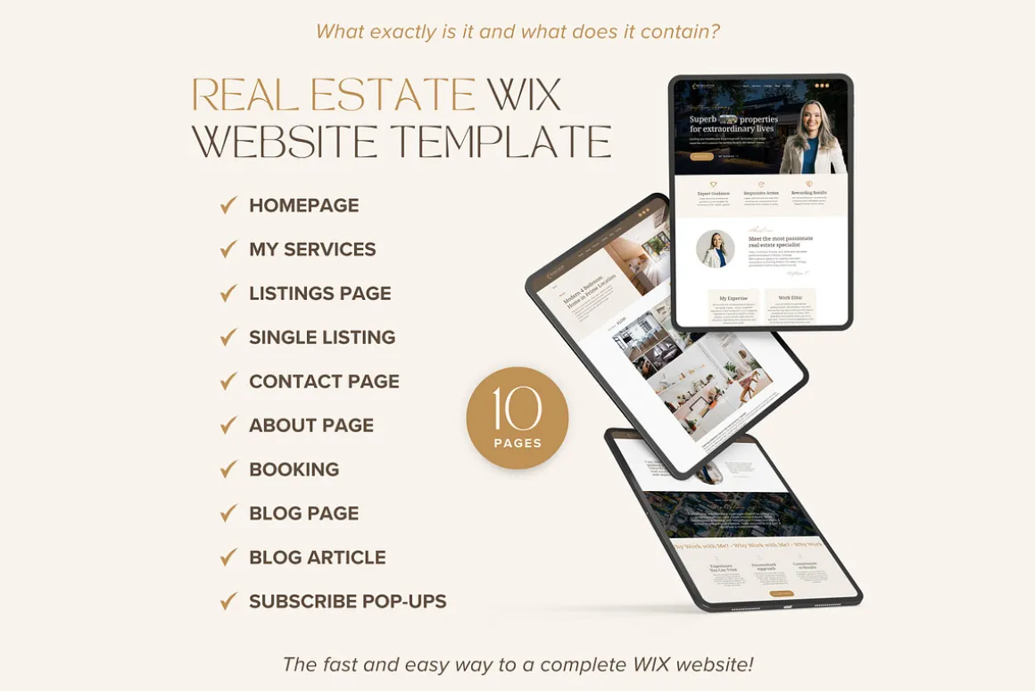 Real Estate Wix Template Realtor