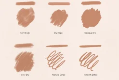 Realistic Gouache Brushes Procreate