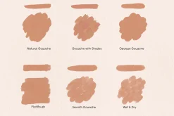 Realistic Gouache Brushes Procreate
