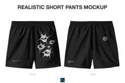 Realistic Short Pants Mockup