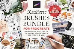 Realistic Brushes Bundle Procreate